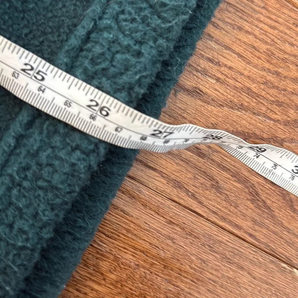 L.L. Bean vintage dark green full zip fleece size xl